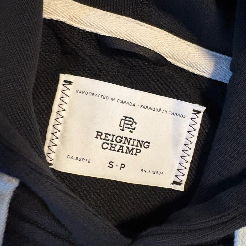 Reigning Champ Black Classic Pullover Sweater